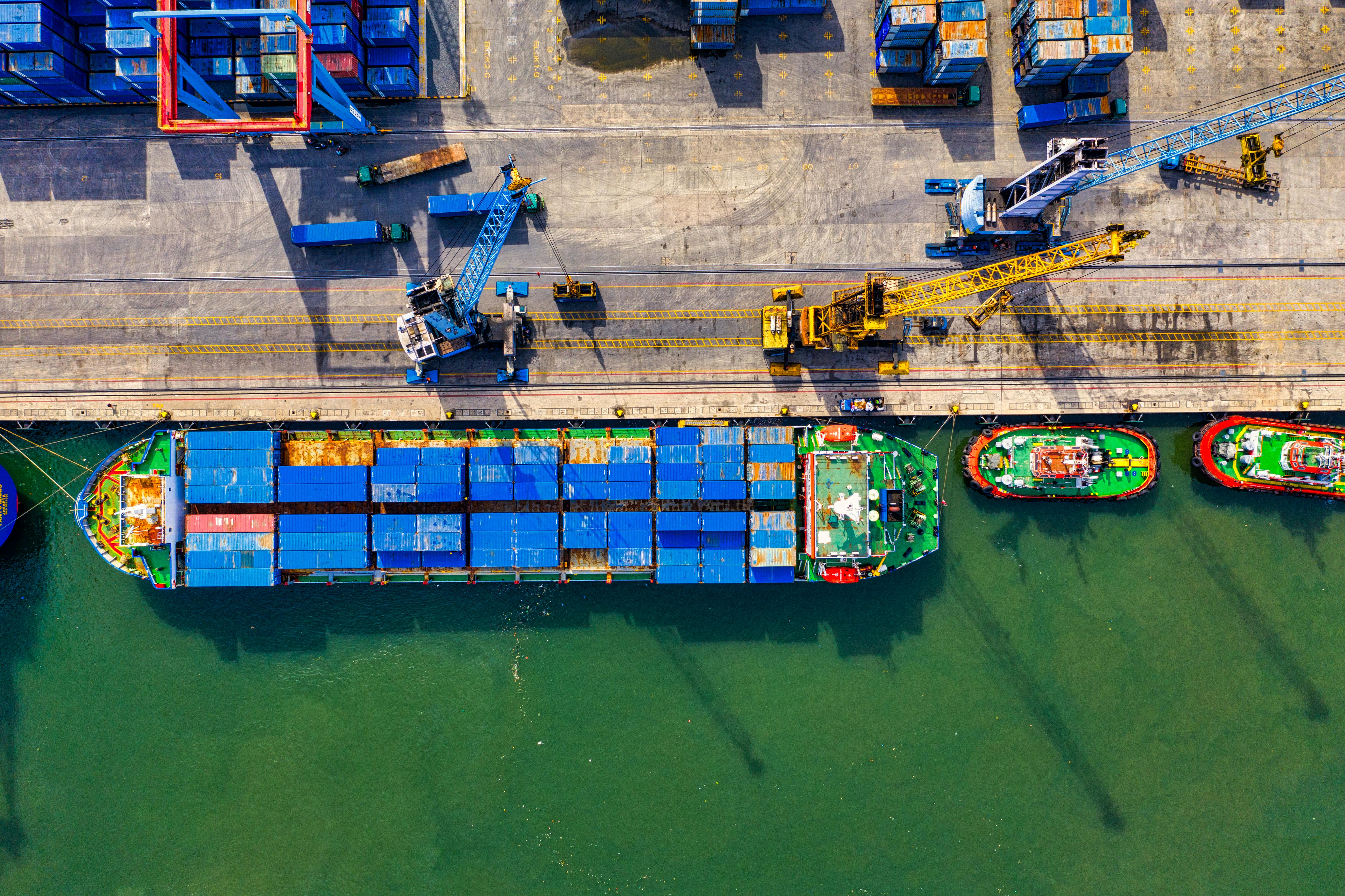 pexels-photo-2231743-2231743 Aerial photograph showcasing vibrant cargo operations at a bustling port in North Jakarta, Indonesia.